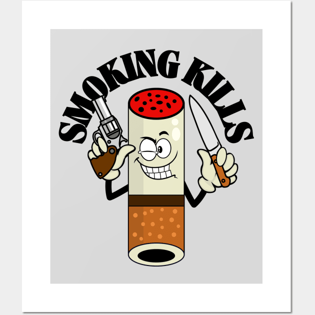 Smoking Kills Wall Art by FullOnNostalgia